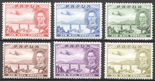 1939 Papua British Empire Airmail CV 55 GBP (Full Set)