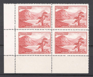 1959 USSR 25 Kop Views of the USSR Sc. 2276 CORNER Block of Four (SMALL Size, RARE, CV $360, MNH)