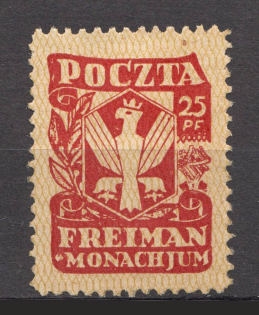 1945 Poland Dachau Red Cross Camp Post 25 Pf