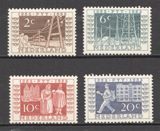 1952 Netherlands (CV $10, Full Set)