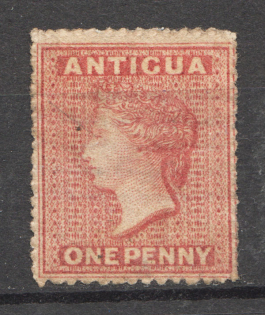 1863-67 Antigua British Colony 1 P (CV $170)