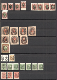 Tridents Collection - Research Material of Old Forgeries Different Types (Issued in 1918)