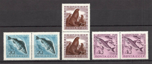 1960 USSR Marine Life Pairs (Full Set, MNH)