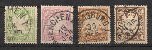 1888-1900 Bavaria Germany (CV $35, Canceled)