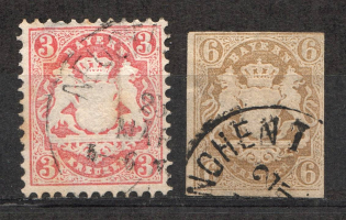 1870 Bavaria Germany (CV $120, Canceled)