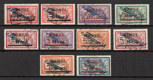 1922 Germany Memel Airmail (Full Set, Canceled)