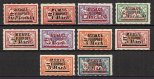 1922 Germany Memel Airmail (Full Set)