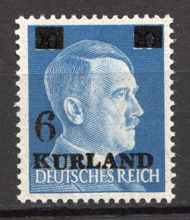 1945 Germany Occupation of Kurland (Broken `6`, CV $110, MNH)