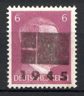 1945 Netzschkau-Reichenbach Germany Local Post 6 Pf (CV $35, Type IIa, MNH)