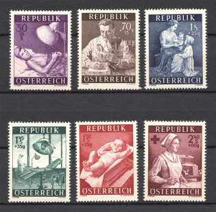 1954 Austria (CV $15, Full Set, MNH)