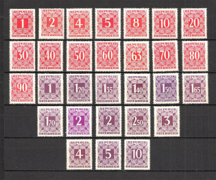 1949-57 Austria (CV $40, Full Set, MNH/MH)