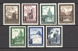 1947 Austria Airmail (CV $10, Full Set, MNH)