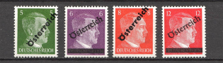 1945 Austria on Reich Stamps (Full Set, MNH)