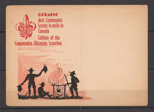 1947 Munich Plast Scout Organization Jamboree in Musso Postcard Card