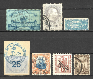 Europe Revenue Stamps Group of Stamps (Canceled)