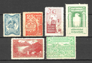 Europe Revenue Stams Group of Stamps