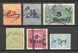 Germany Revenue Stamps Group of Stamps (Canceled)