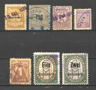 Germany Revenue Fee Stamps Group of Stamps (Canceled)