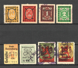 Germany Revenue Fee Stamps Group of Stamps (Canceled)