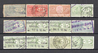 1912-21 Germany Reich Freight Stamps (Canceled)