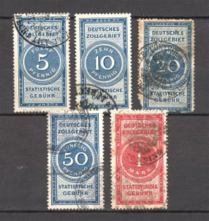 Germany Statistical Fee Stamps (Canceled)