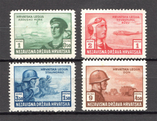 1942 Germany Reich Croatian Legion (Full Set, MNH)