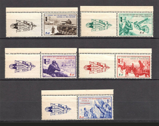 1942 Germany Reich French Legion (Coupons, CV $60, Full Set, MNH)