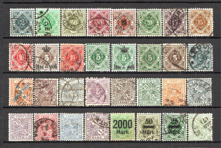 Wurttemberg Germany Group of Stamps (Canceled)