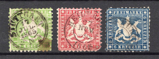 1863-64 Wurttemberg Germany (CV $120, Canceled)
