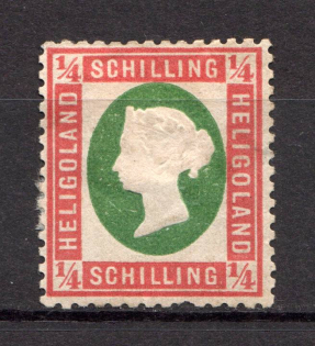 1873 Heligoland Germany 1/4 Sh (Old Forgery)