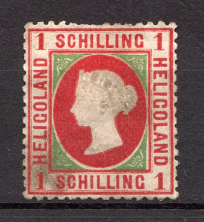 1869-73 Heligoland Germany 1 Sh (Old Forgery)