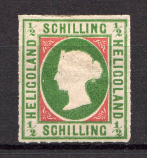 1867-73 Heligoland Germany 1/2 Sh (Old Forgery)