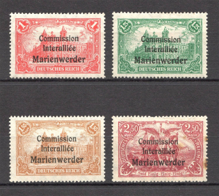 1920 Germany Joining of Marienwerder (CV $20, Full Set)