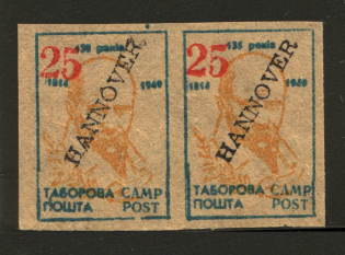Hannover Taras Shevchenko DP Camp Ukraine Pair `25` (Probe, Proof, MNH)