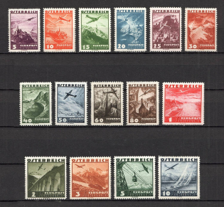 1935 Austria Airmail (CV $200, Full Set, MNH)