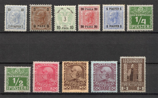 1888-1908 Austria Levant Offices Abroad (Signed)