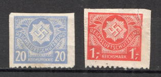 Germany `RLB` Member`s Dues Stamps (Reich`s Air Protection League)
