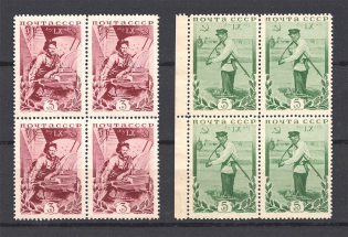 1935 The 60th Anniversary Birthday of Kalinin Blocks of Four (MNH)