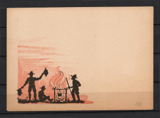 1947 Munich Plast Scout Organization Jamboree in Musso Postcard Card