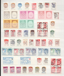 90's Local Provisionals of Russia, Ukraine, Baltic States, Former Republics (Small Collection, MNH)