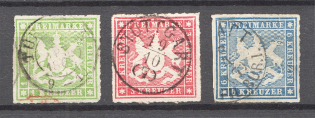 1865-67 Wurttemberg Germany (CV $115, Canceled)