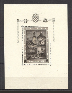 1943 Croatia Block (CV $20)