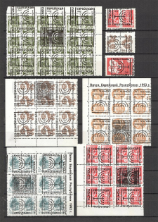 90's Local Provisionals of Russia, Ukraine, Baltic States, Former Republics (SHIFTED Overprints, Print Errors, MNH)