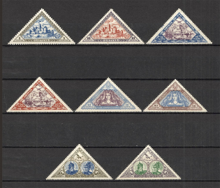 1933 Lithuania Airmail (CV $65, Full Set)