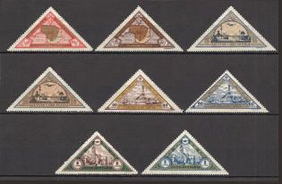 1932 Lithuania Airmail (CV $60, Full Set, Signed)