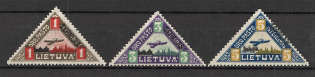 1922 Lithuania Airmail (CV $10, Full Set)