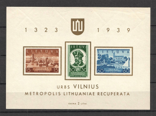 1940 Lithuania Block (CV $15)