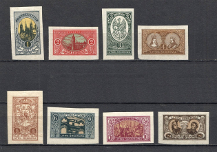 1921 Central Lithuania Civil War (Imperf, Full Set, CV $15)