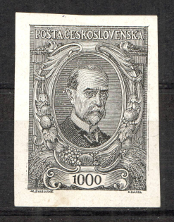 1920 Czechoslovakia `1000` (Essay, Probe, Proof, Signed)