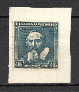 1938 Czechoslovakia 40 H (Probe, Proof, Signed, MNH)
